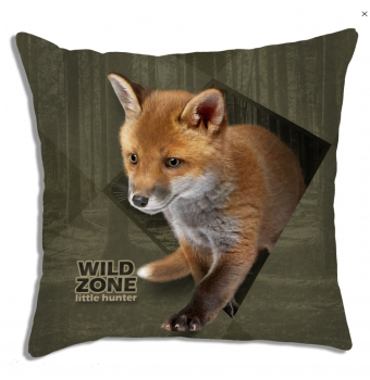 Dekokissen mit Fuchs Motiv, Kissen Fuchs , Jägerkissen, Kleines Jagdkissen Fuchs